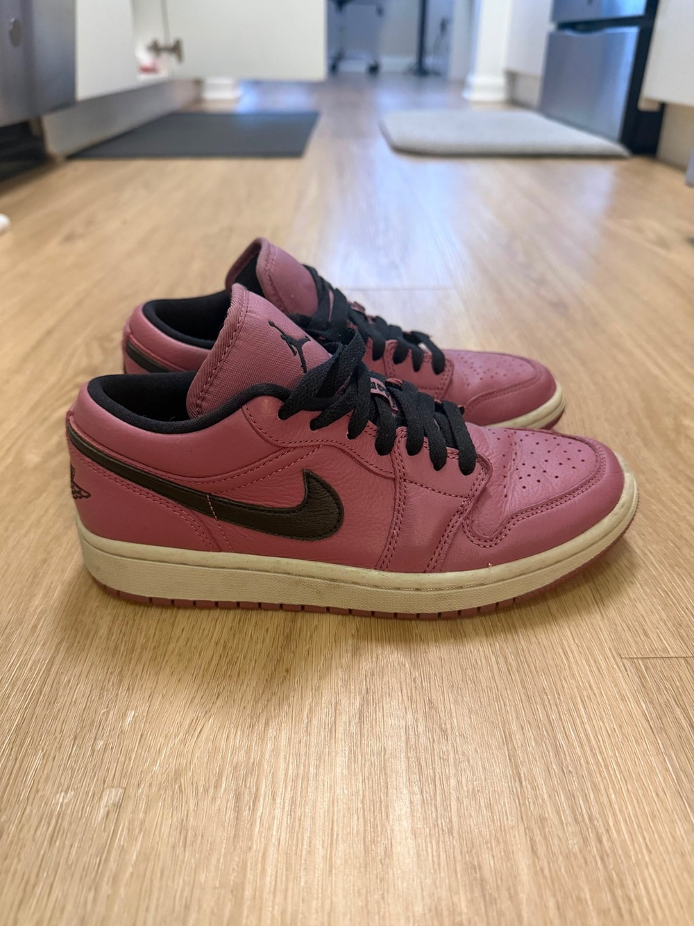 Nike Air Jordan 1 Low Rose Pink & Black Low-Top Sneakers